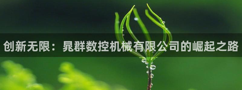 天辰娱乐棋牌:创新无限:晁群数控机械有限公司的崛起之路