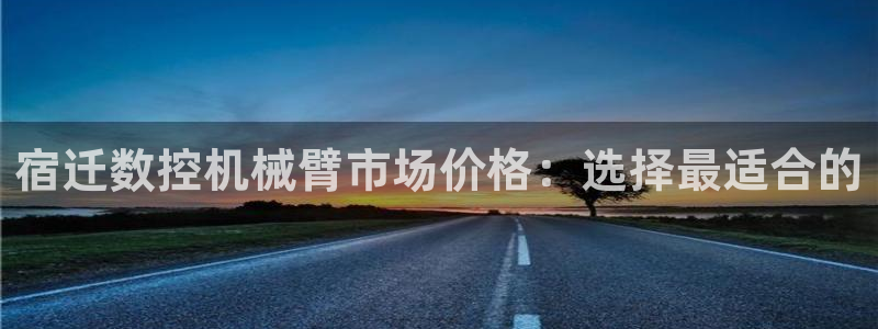 下载天辰娱乐:宿迁数控机械臂市场价格:选择最适合的