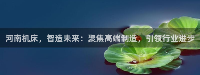 天辰娱乐赌博:河南机床,智造未来:聚焦高端制造,引领行业进步