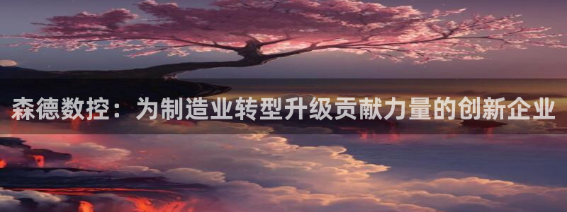 天辰娱乐直属:森德数控:为制造业转型升级贡献力量的创新企业